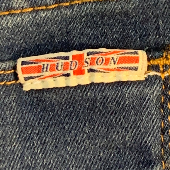 Hudson Distressed Denim Jean Mini Skirt sz 16 - Picture 6 of 10